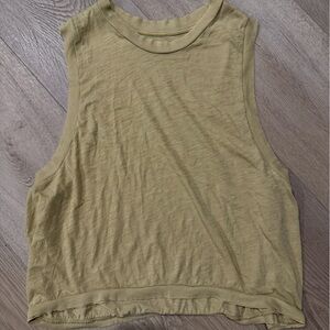 Free People Movement yellow Sleeveless Tee